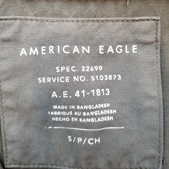 American Eagle Outfitters Women's Zip Front Army Green Utility Jacket Size Small - Picture 3 of 6